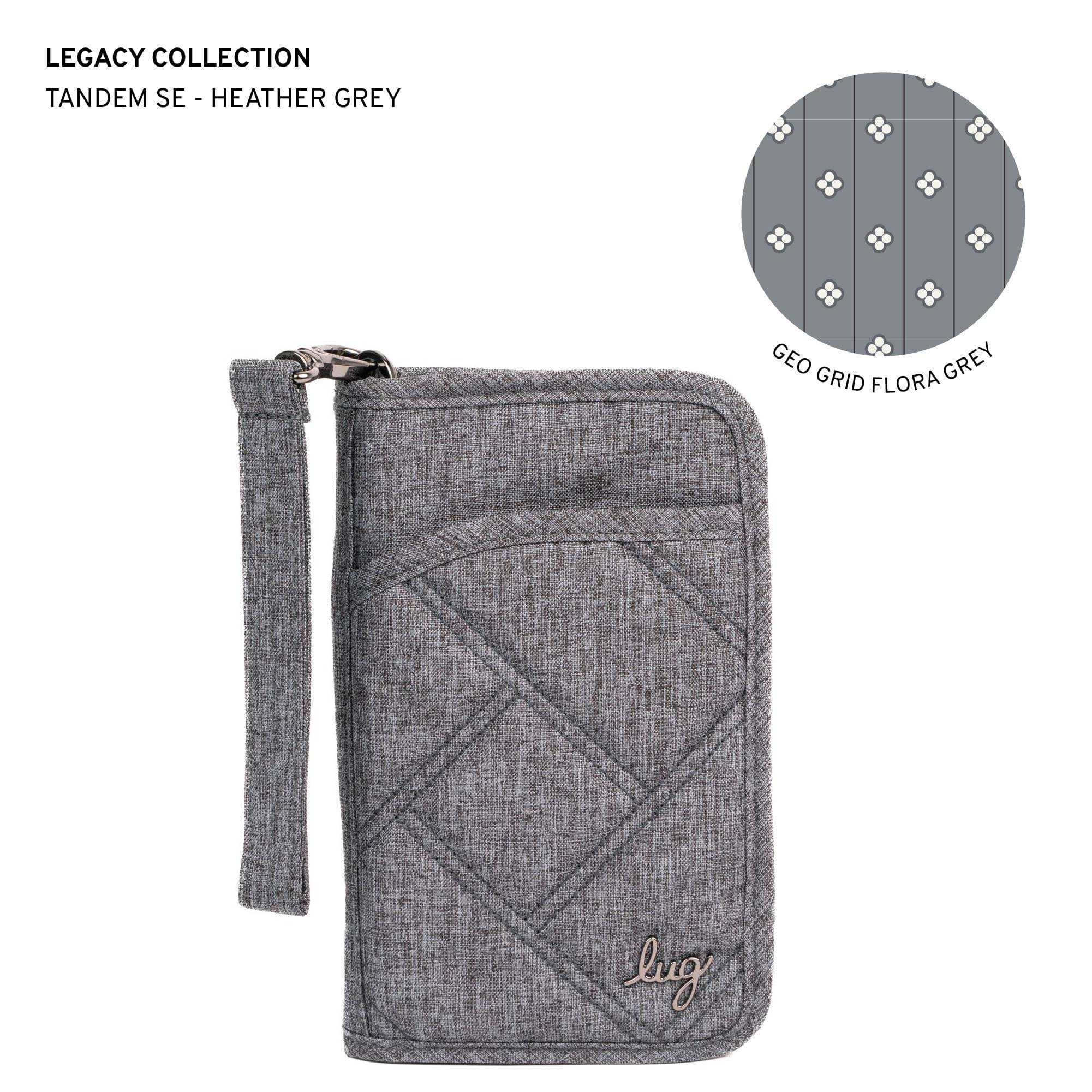 Legacy Collection Tandem SE RFID Wallet - HEATHER GREY - 24245_LegacyTandemSE_HeatherGrey_Angle_01